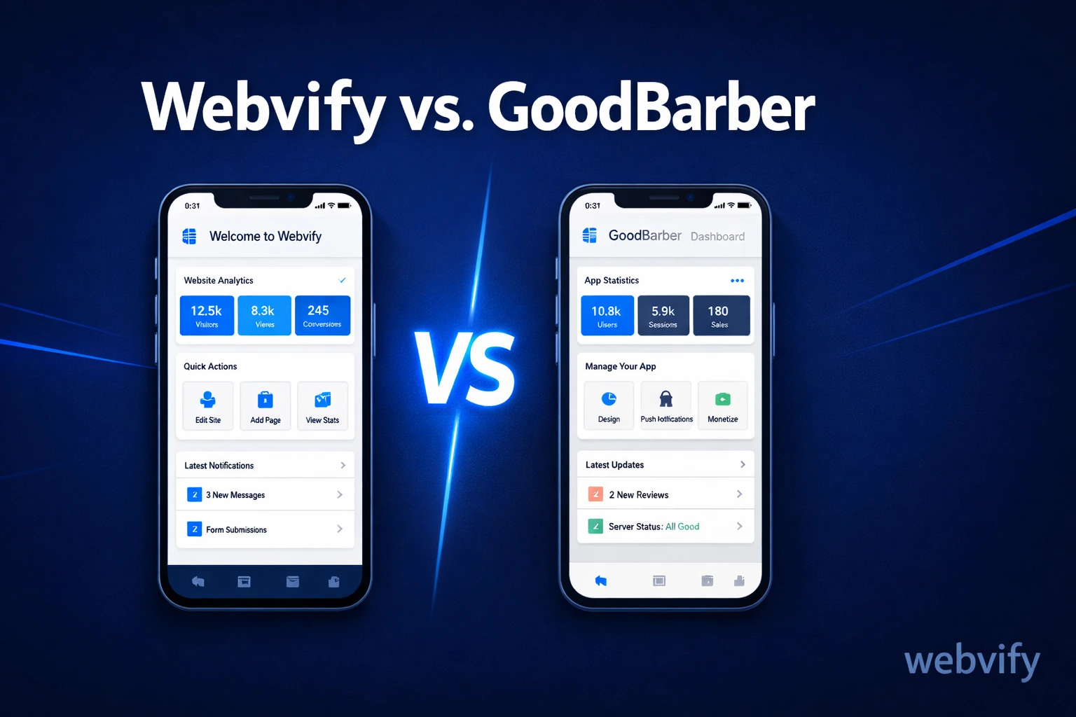 Webvify vs. GoodBarber: Which Web-to-App Solution Is Right for You?