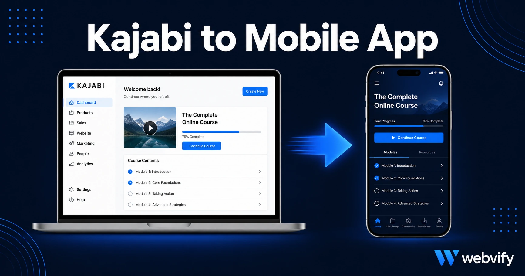 How to Turn Your Kajabi Site Into a Mobile App