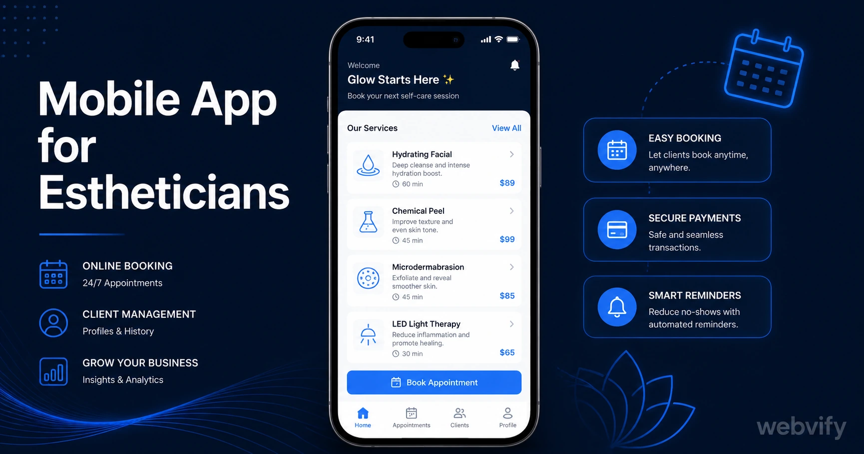 Mobile App for Estheticians: Keep Clients Booked and Coming Back