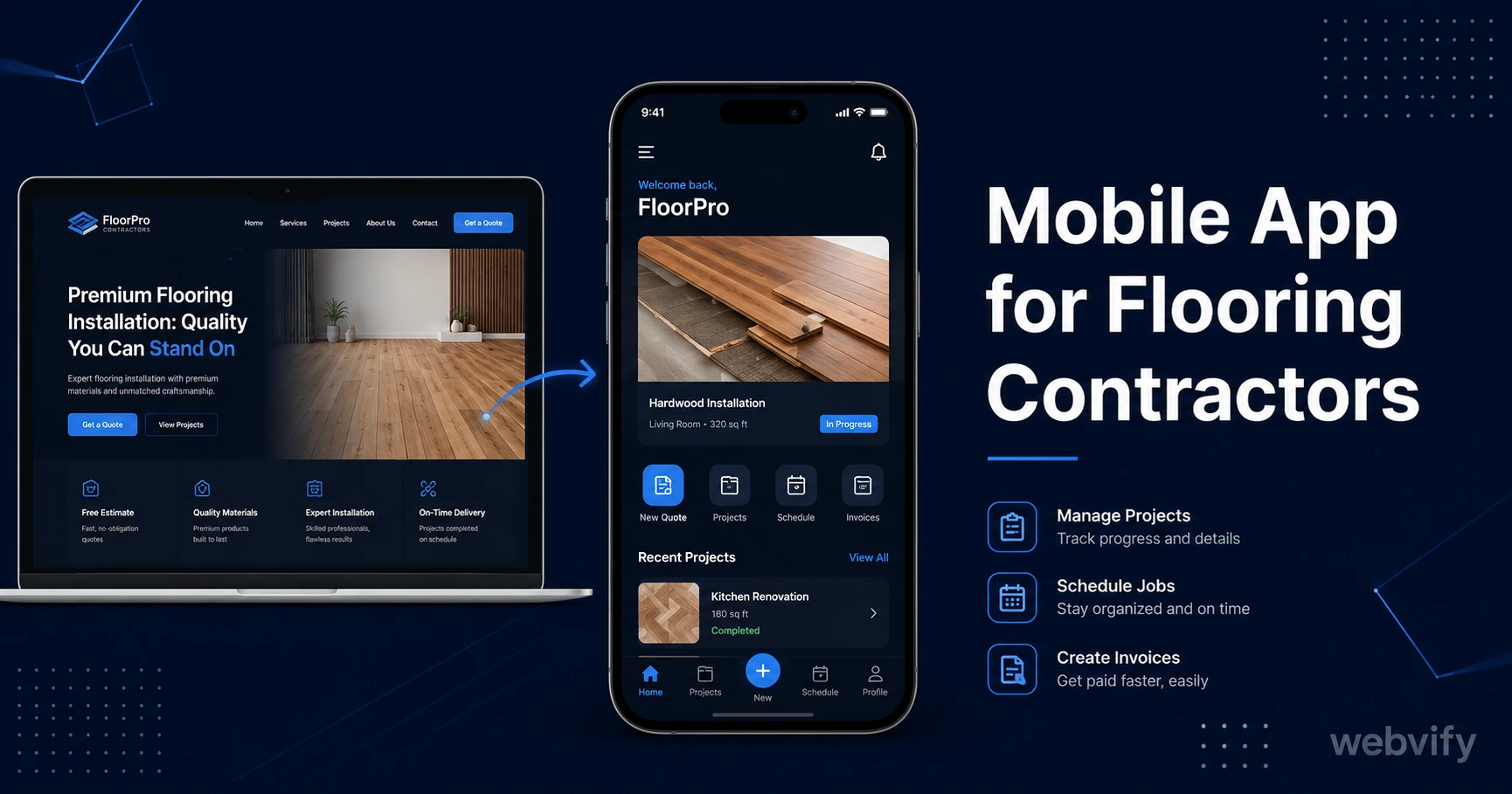 Mobile App for Flooring Contractors: Win More Repeat Jobs and Stop Losing Customers to Silence