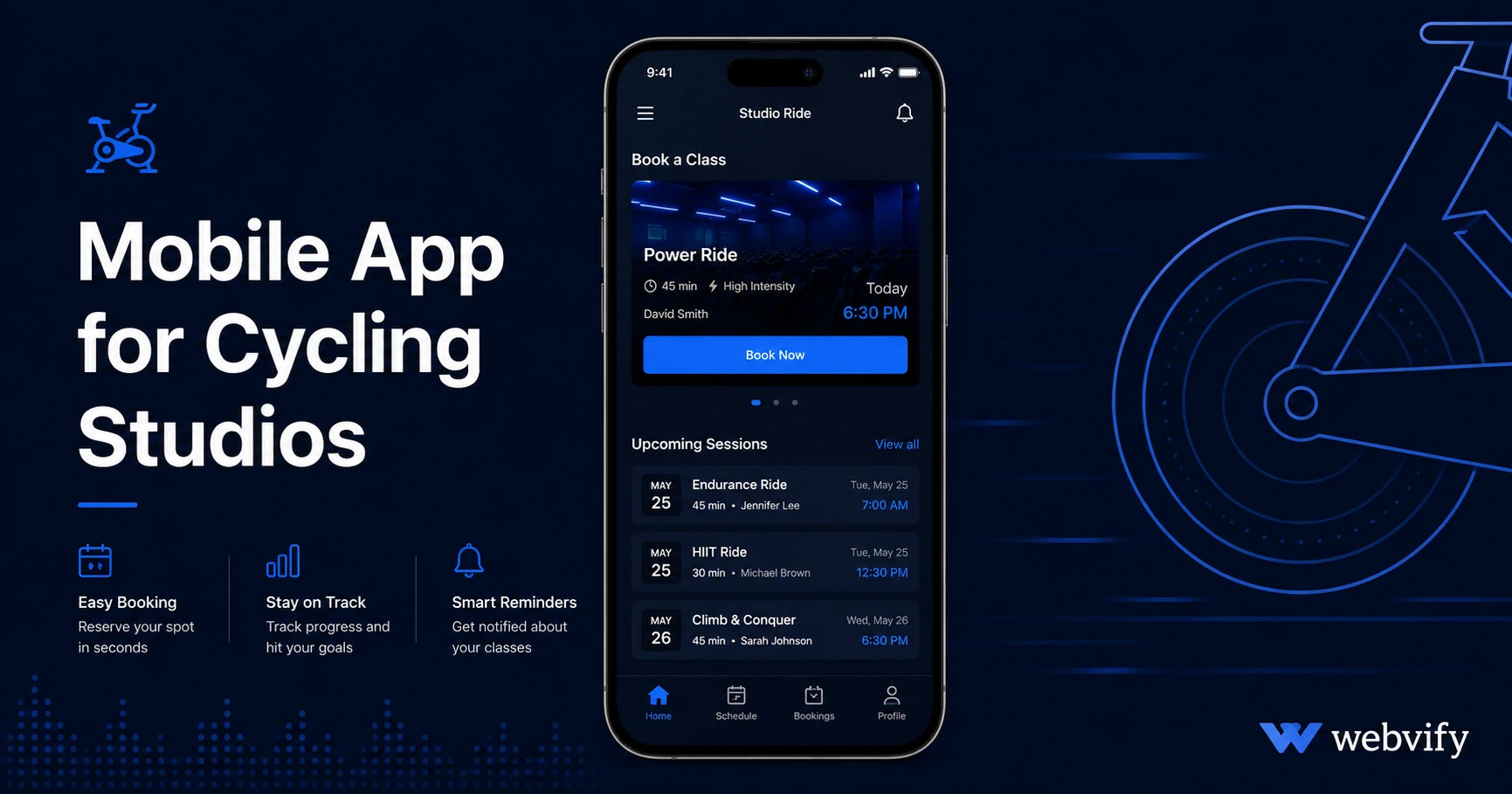 Mobile App for Cycling Studios: Keep Riders Booked and Coming Back All Season