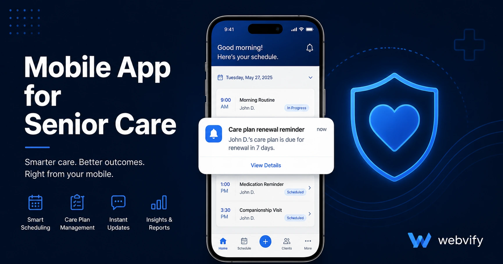 Mobile App for Senior Care: Keep Families Informed and Clients Renewing