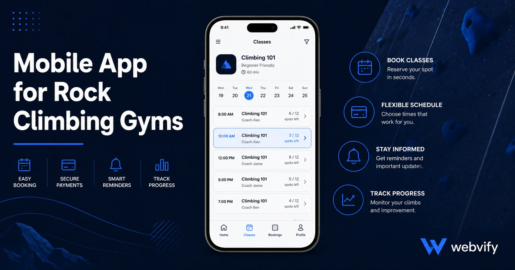 Mobile App for Rock Climbing Gyms: Keep Members on the Wall and Coming Back