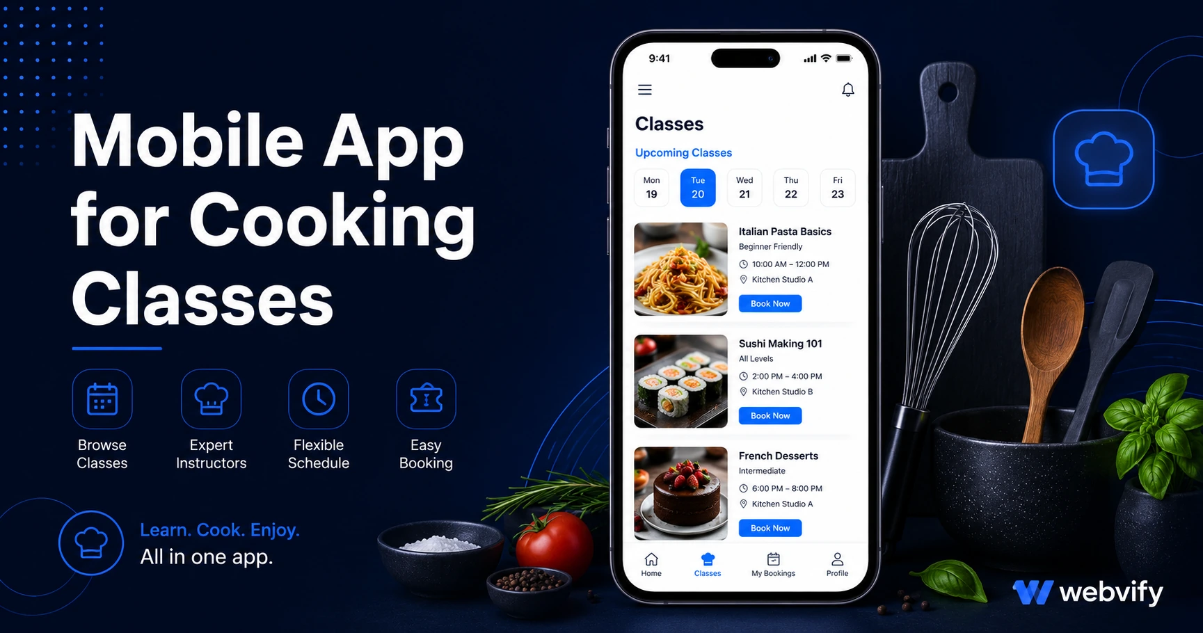 Mobile App for Cooking Classes: Keep Students Enrolled and Coming Back