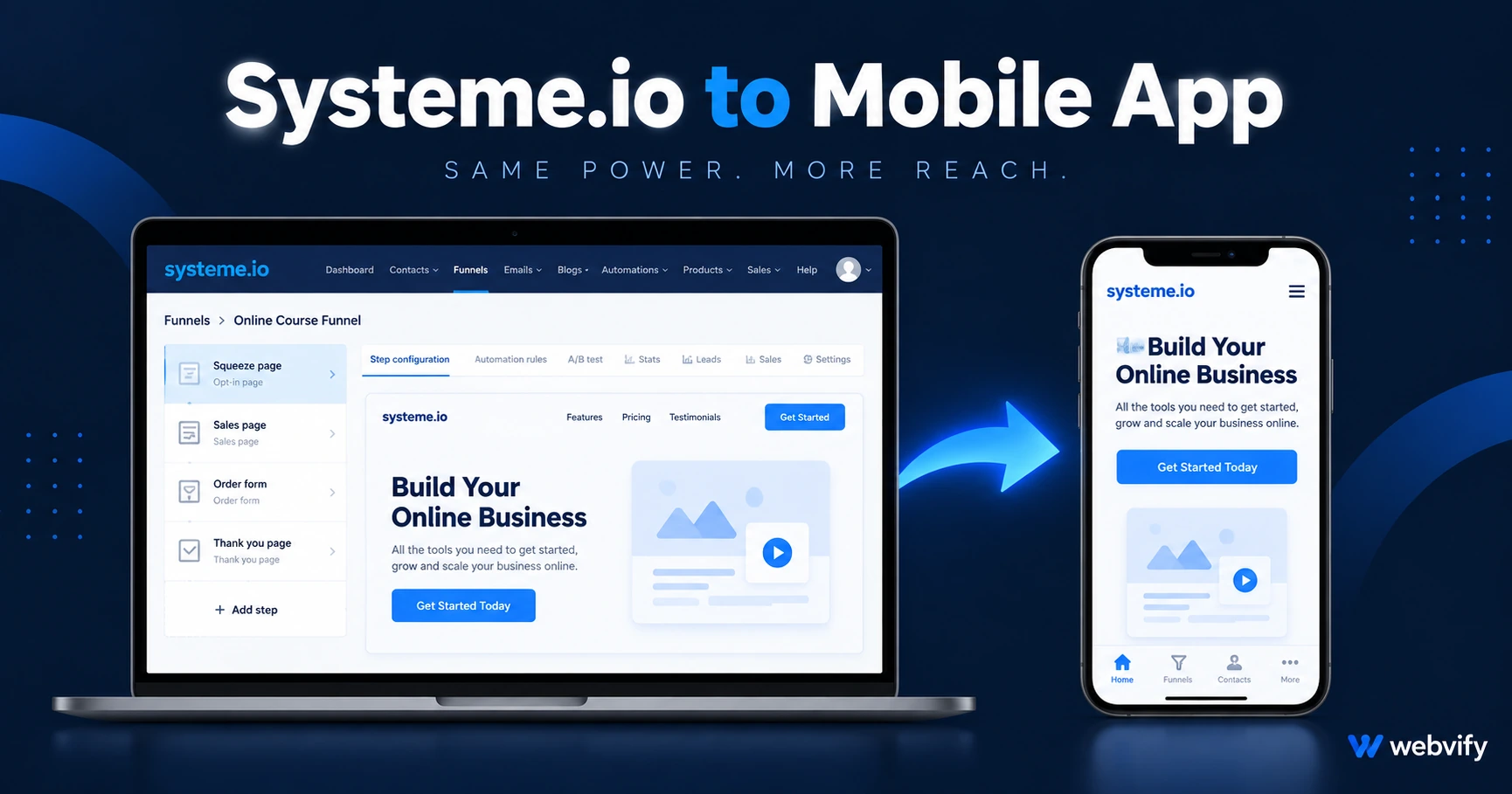 How to Turn Your Systeme.io Site Into a Mobile App (Without a Developer)