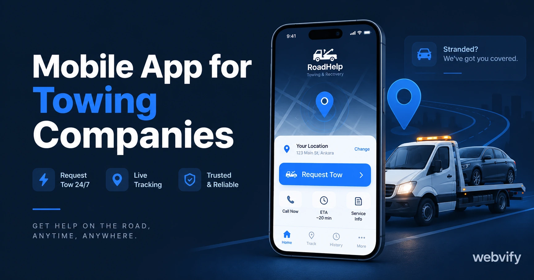 Mobile App for Towing Companies: Win More Repeat Calls and Stop Losing Customers to Silence