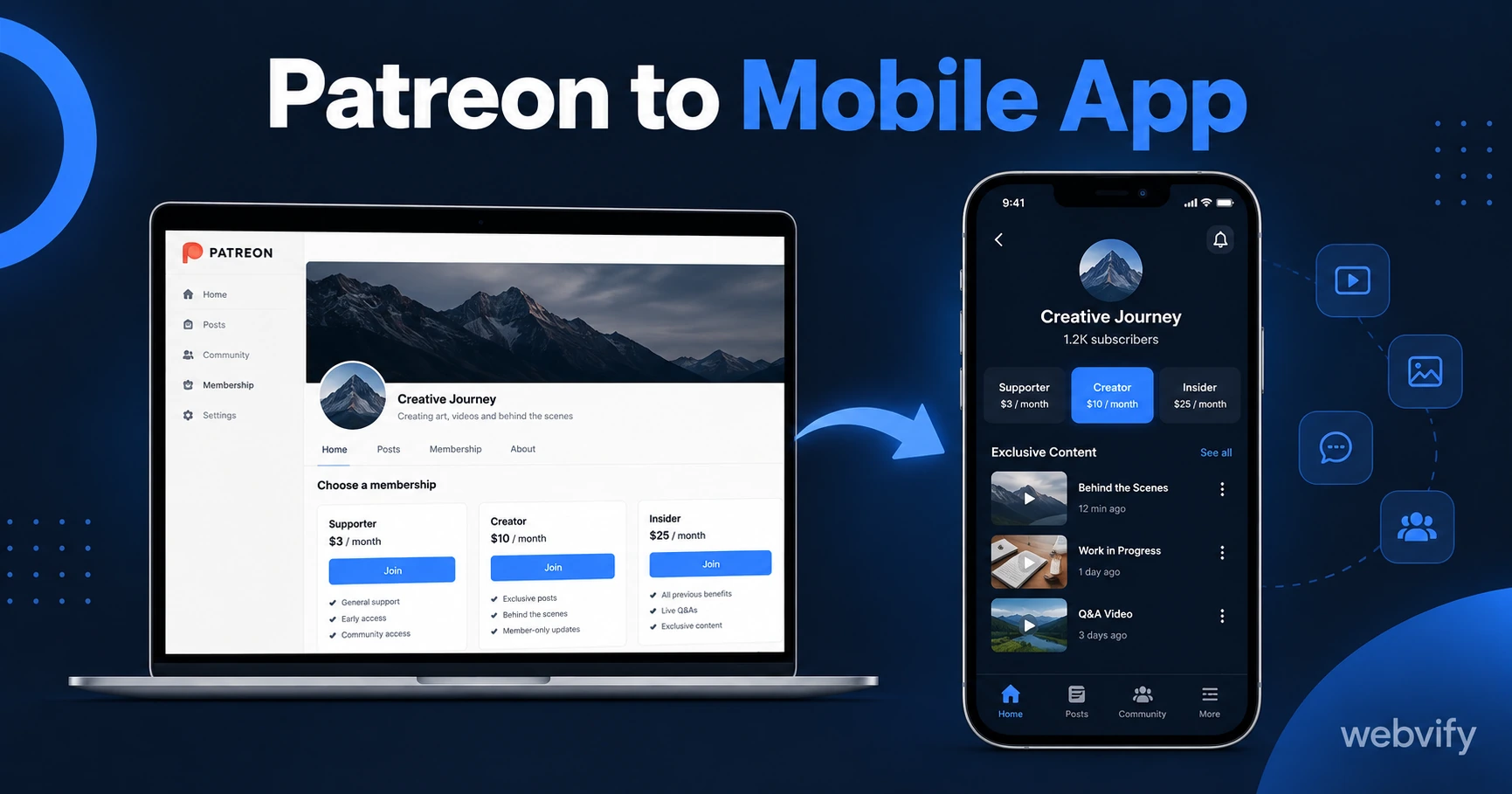 How to Turn Your Patreon Page Into a Mobile App (Without a Developer)