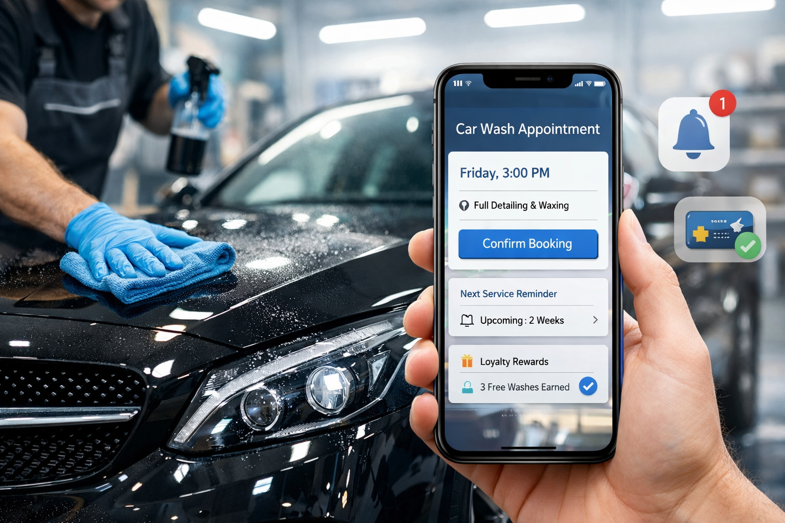 How a Mobile App Helps Car Wash and Auto Detailing Businesses Increase Bookings and Repeat Customers