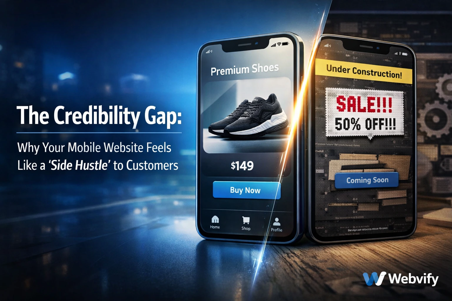 The Credibility Gap: Why Your Mobile Website Feels Like a 'Side Hustle' to Customers