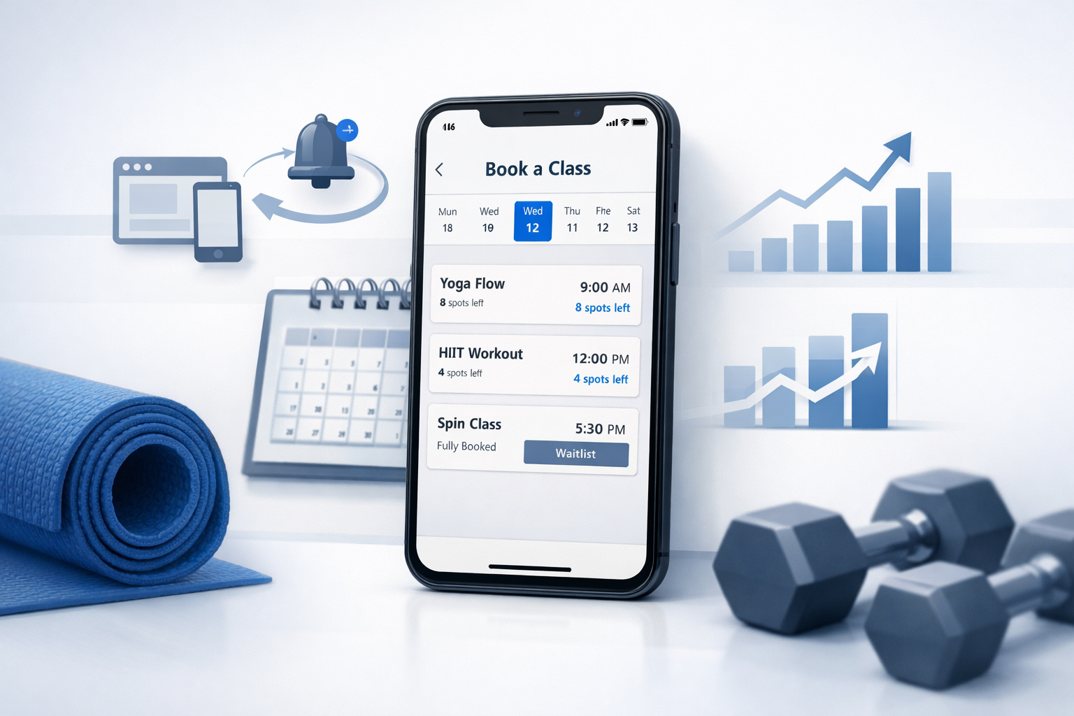 How a Mobile App Helps Fitness Studios Increase Class Bookings and Member Retention