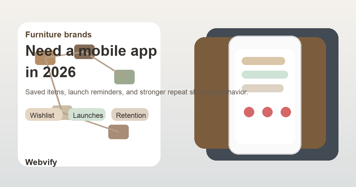 Why Furniture Brands Need a Mobile App in 2026