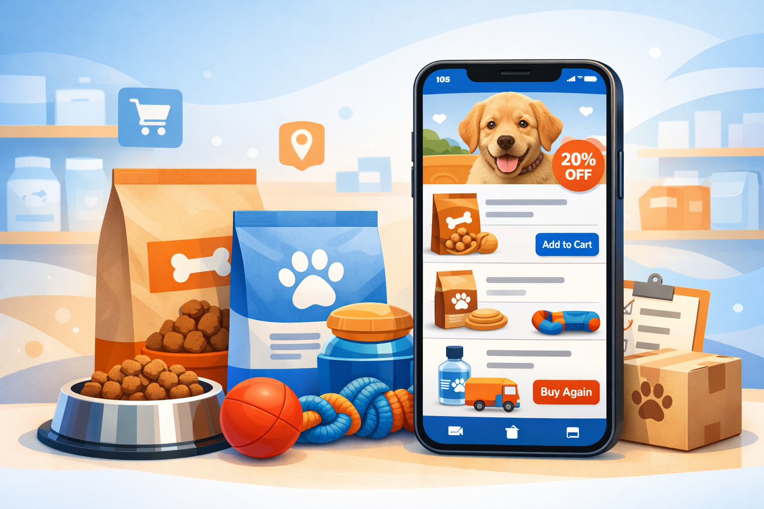 How a Mobile App Helps Pet Stores Increase Repeat Orders and Customer Retention