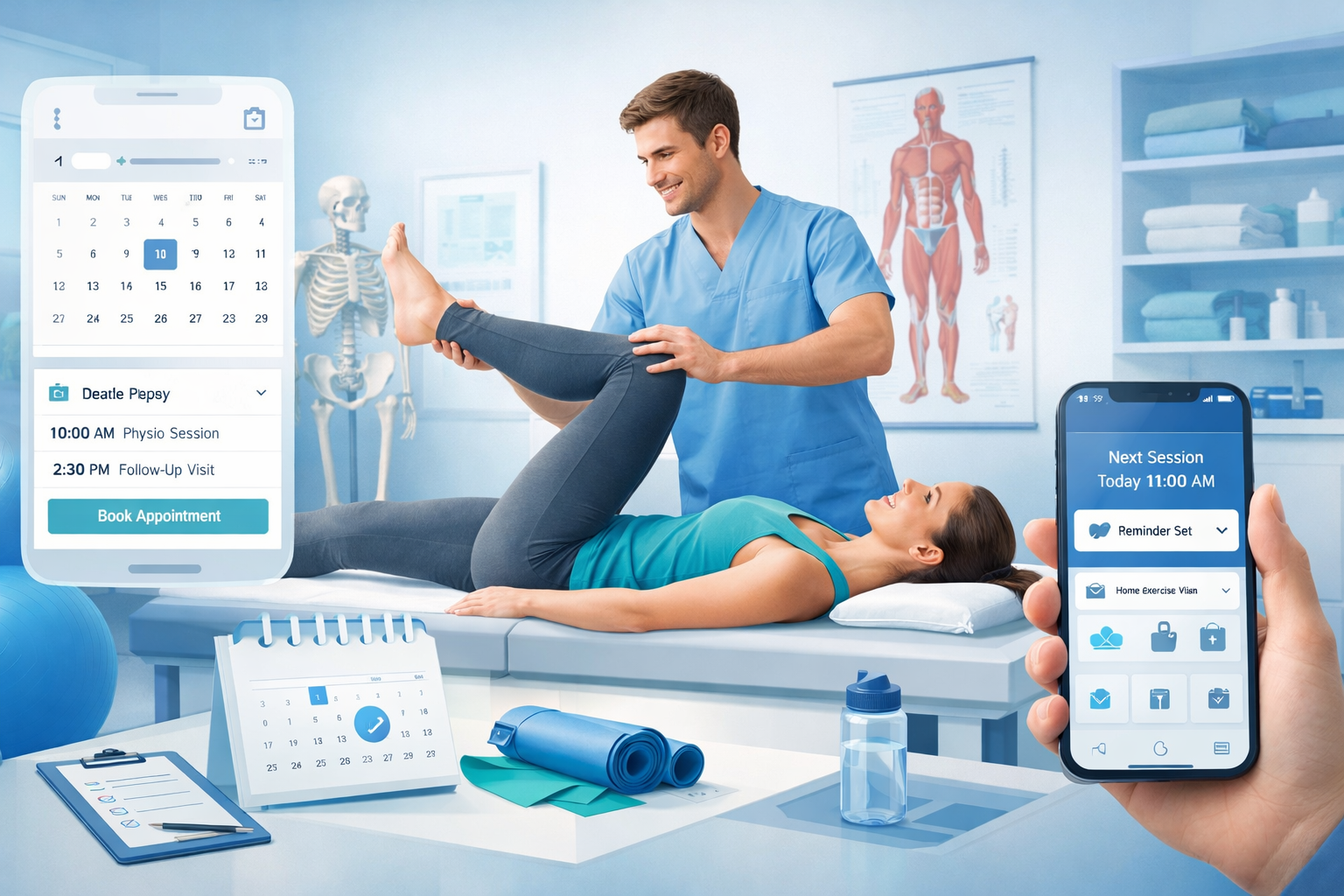 How a Mobile App Helps Physiotherapy Clinics Increase Appointment Bookings and Repeat Visits