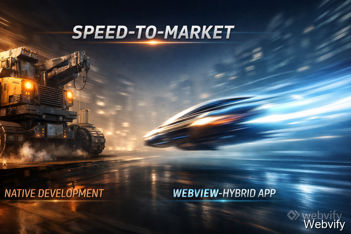 The Speed-to-Market Moat: Why WebView-Hybrid Apps are the Smartest Choice in 2026